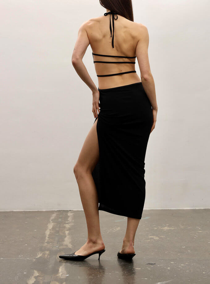 Чорна сукня максі NOMA_252024, фото 1 - в интернет магазине KAPSULA