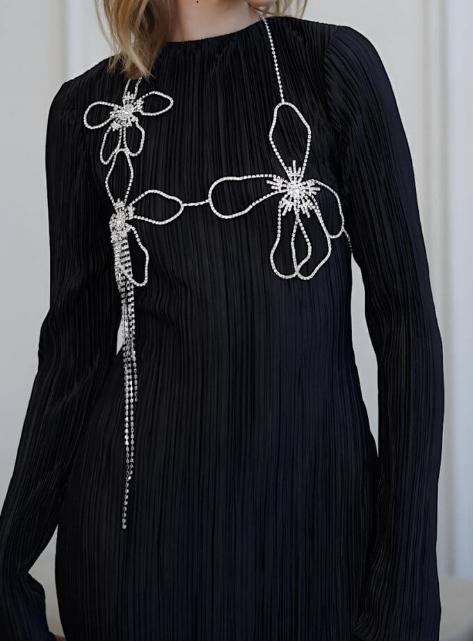Сукня Перлина Легкості чорна RSC_Metal-top-4-1, фото 1 - в интернет магазине KAPSULA