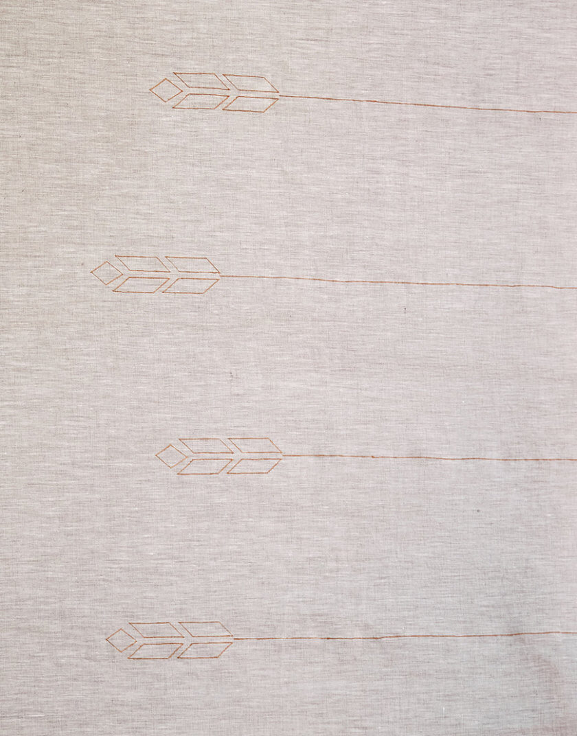 Скатертина з льону з машинною вишивкою з колекції Колоски GNZD_LTMESC-001, фото 1 - в интернет магазине KAPSULA