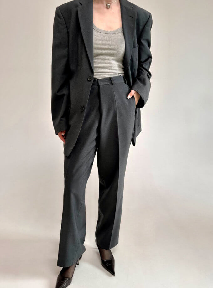 Костюм з асиметричними брюками VJ_FLW_010, фото 1 - в интернет магазине KAPSULA