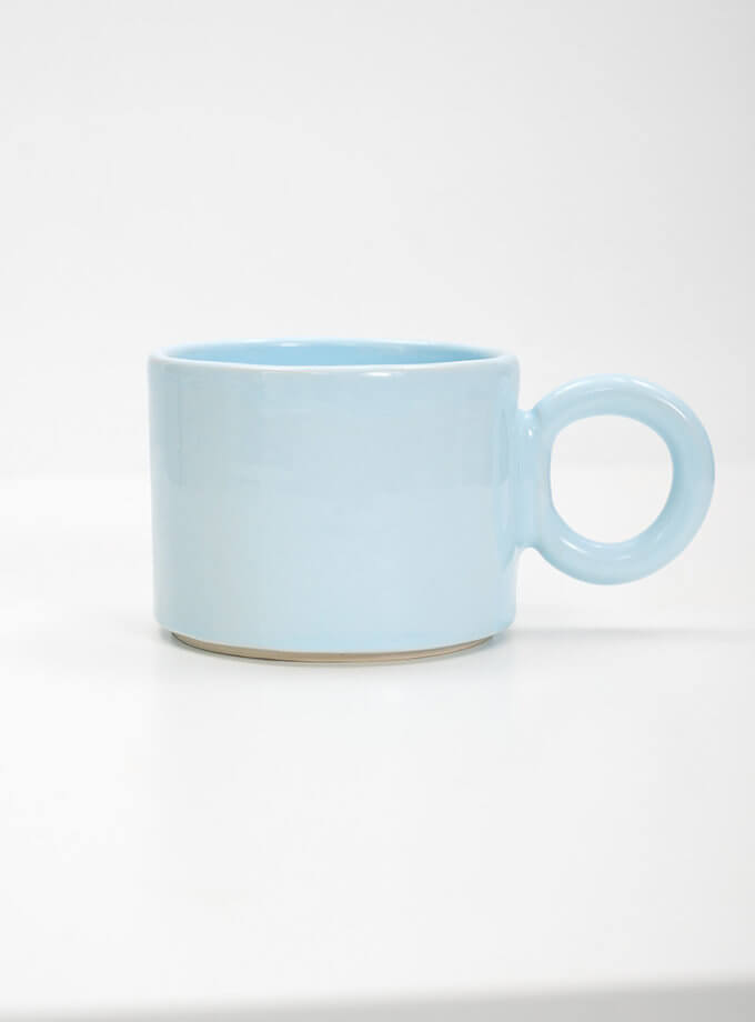 Чашка блакитна US-00245, фото 1 - в интернет магазине KAPSULA