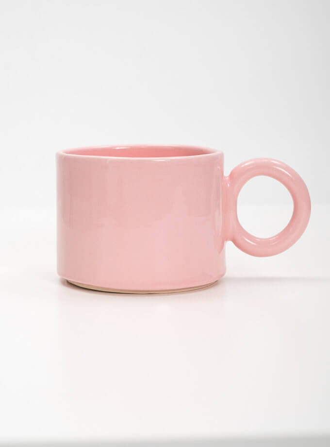 Чашка рожева US-00246, фото 1 - в интернет магазине KAPSULA