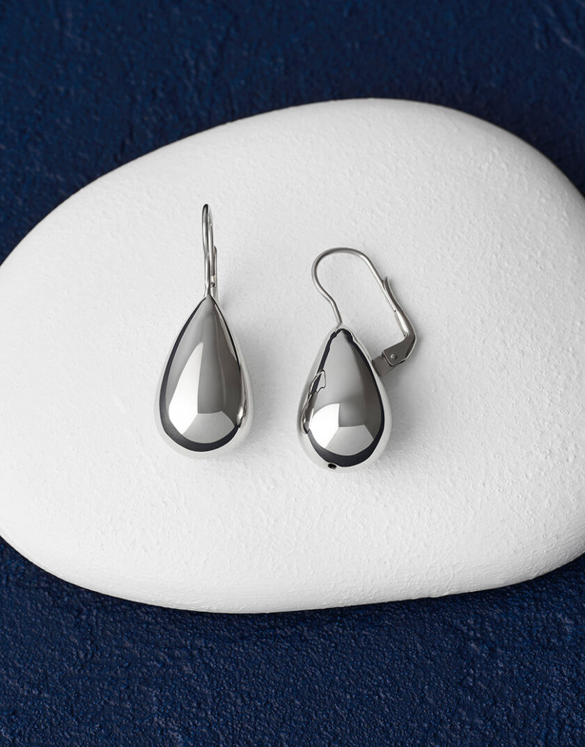 Сережки Drop в сріблі IVA_DS03, фото 1 - в интернет магазине KAPSULA