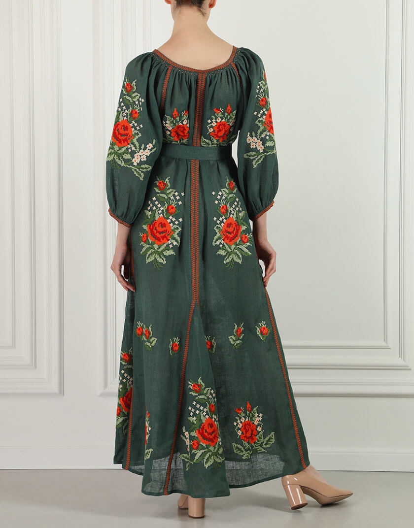 Льняна сукня максі Евеліна FOBERI_SS22033, фото 1 - в интернет магазине KAPSULA