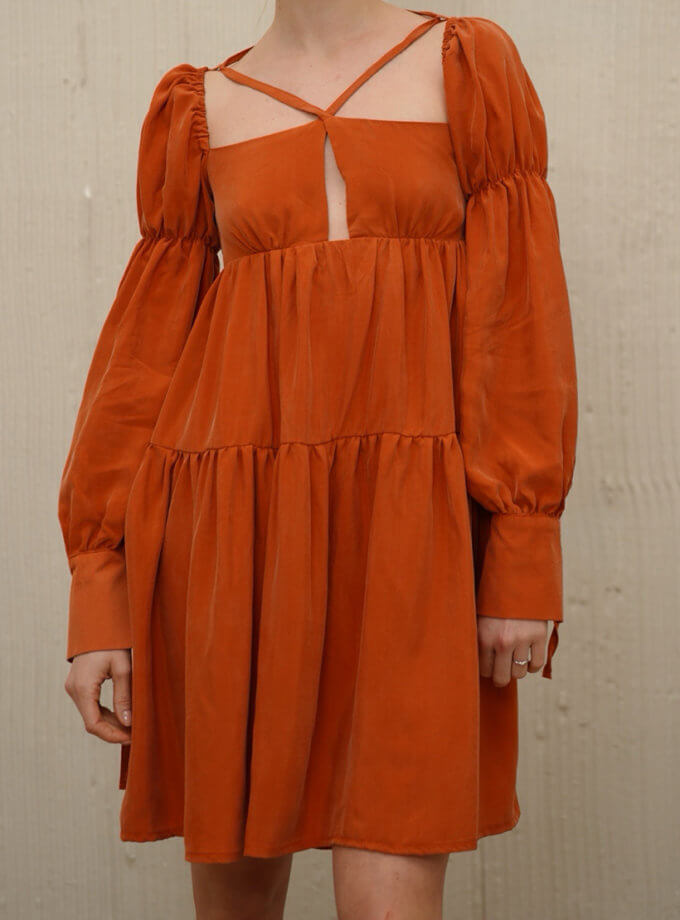 Сукня Санторіні помаранчева DRESS-005/8, фото 1 - в интернет магазине KAPSULA