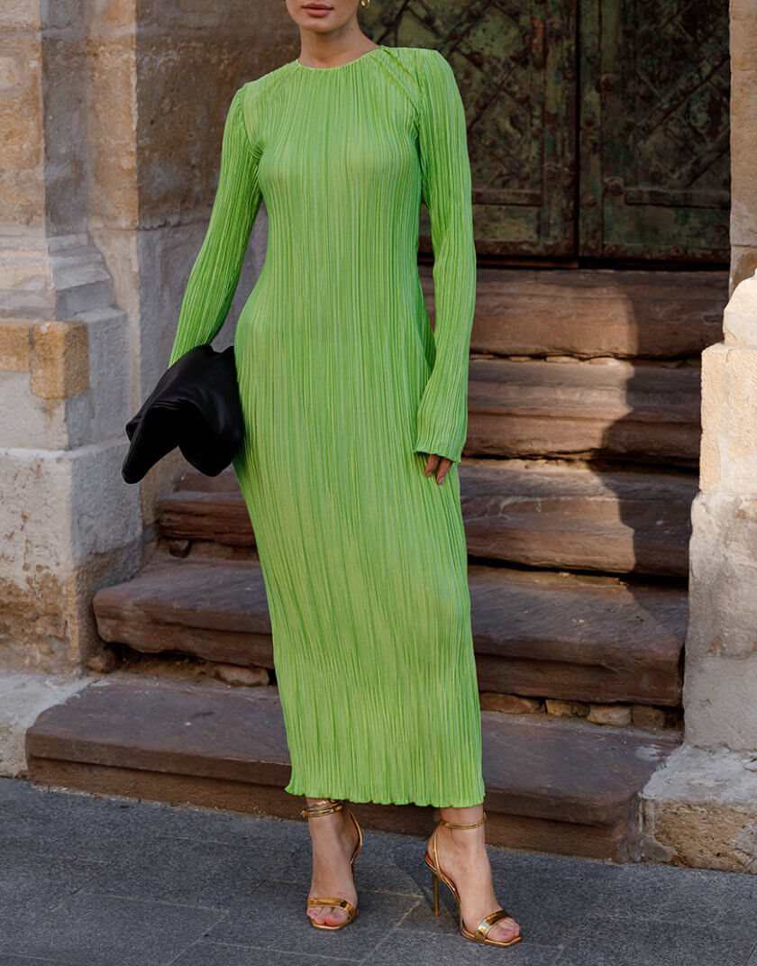 Сукня Перлина Легкості салатова RSC_DRESS-0010/2, фото 1 - в интернет магазине KAPSULA