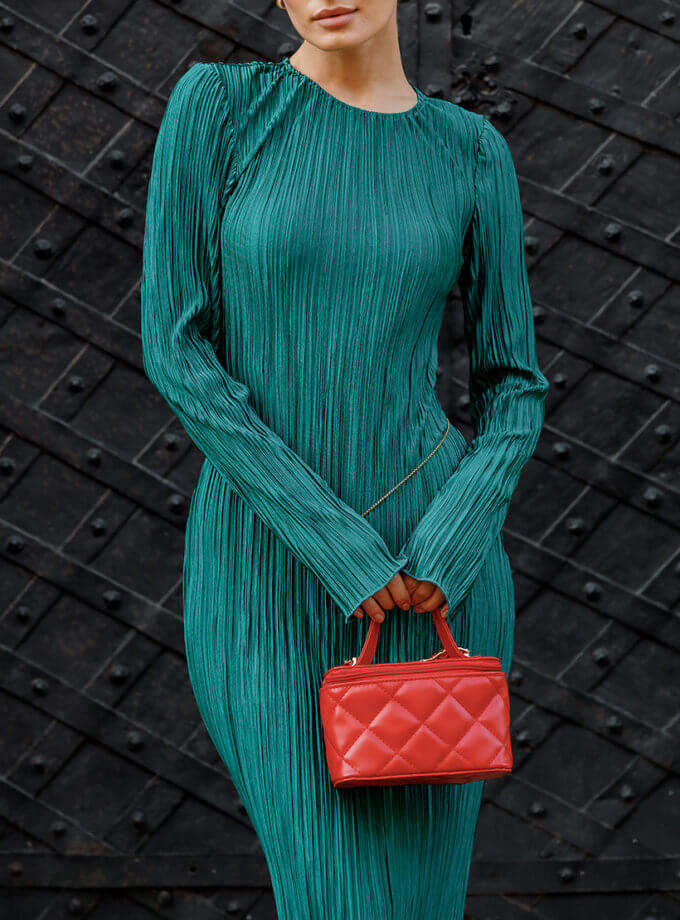 Сукня Перлина Легкості зелена RSC_DRESS-0010/4, фото 1 - в интернет магазине KAPSULA