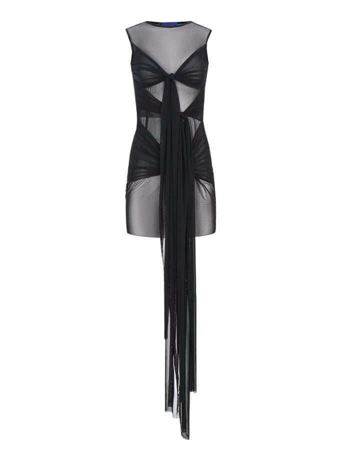 Сукня на зав'язки Пляжна Мрія чорна RSC_DRESS-0013/2, фото 1 - в интернет магазине KAPSULA