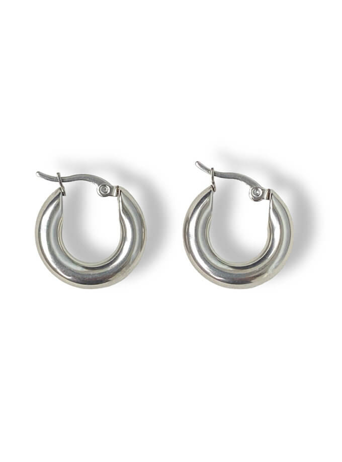 Сережки кільця 20мм в сріблі NST_NS10, фото 1 - в интернет магазине KAPSULA