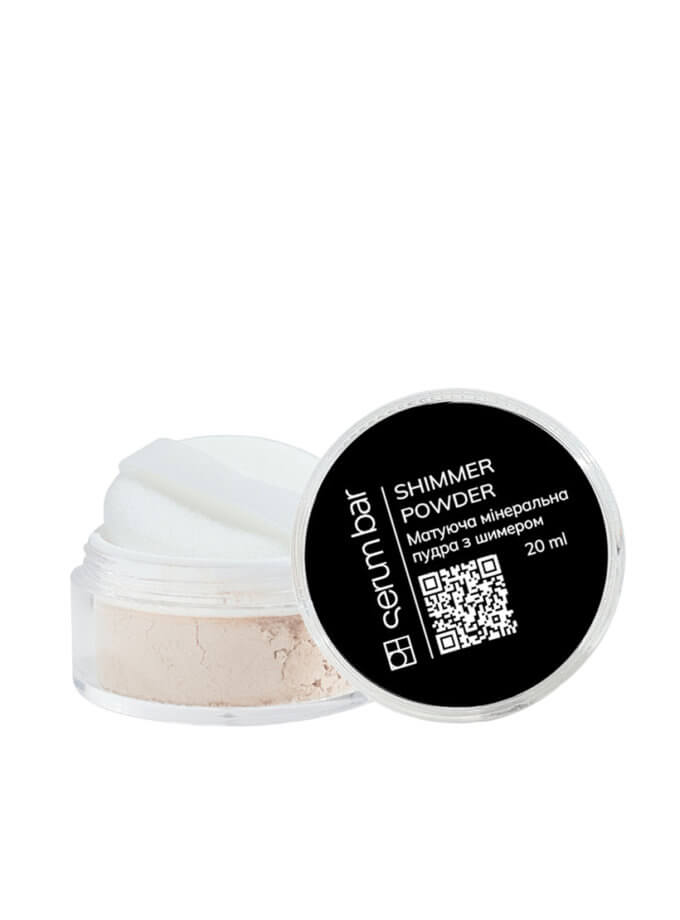 Мінеральна пудра с шимером SPF40 Shimmer Powder зі спонжем PH_shimmer, фото 1 - в интернет магазине KAPSULA