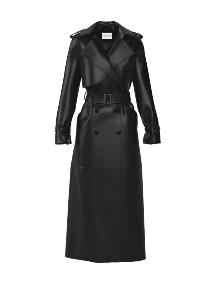 Чорний тренч NYC BDZ_NYC-TRNCH-BLK/BG-FW23, фото 1 - в интернет магазине KAPSULA