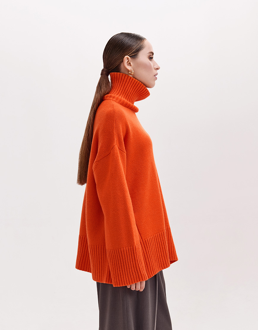 Светр об'ємний оверсайз FRBC_FBmer_orange, фото 1 Светр об'ємний оверсайз FRBC_FBmer_orange, фото 1 - в интернет магазине KAPSULA