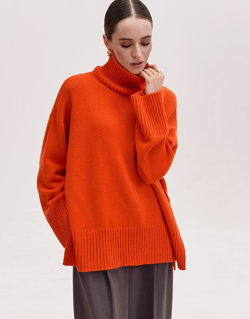 Светр об'ємний оверсайз FRBC_FBmer_orange, фото 1 Светр об'ємний оверсайз FRBC_FBmer_orange, фото 1 - в интернет магазине KAPSULA