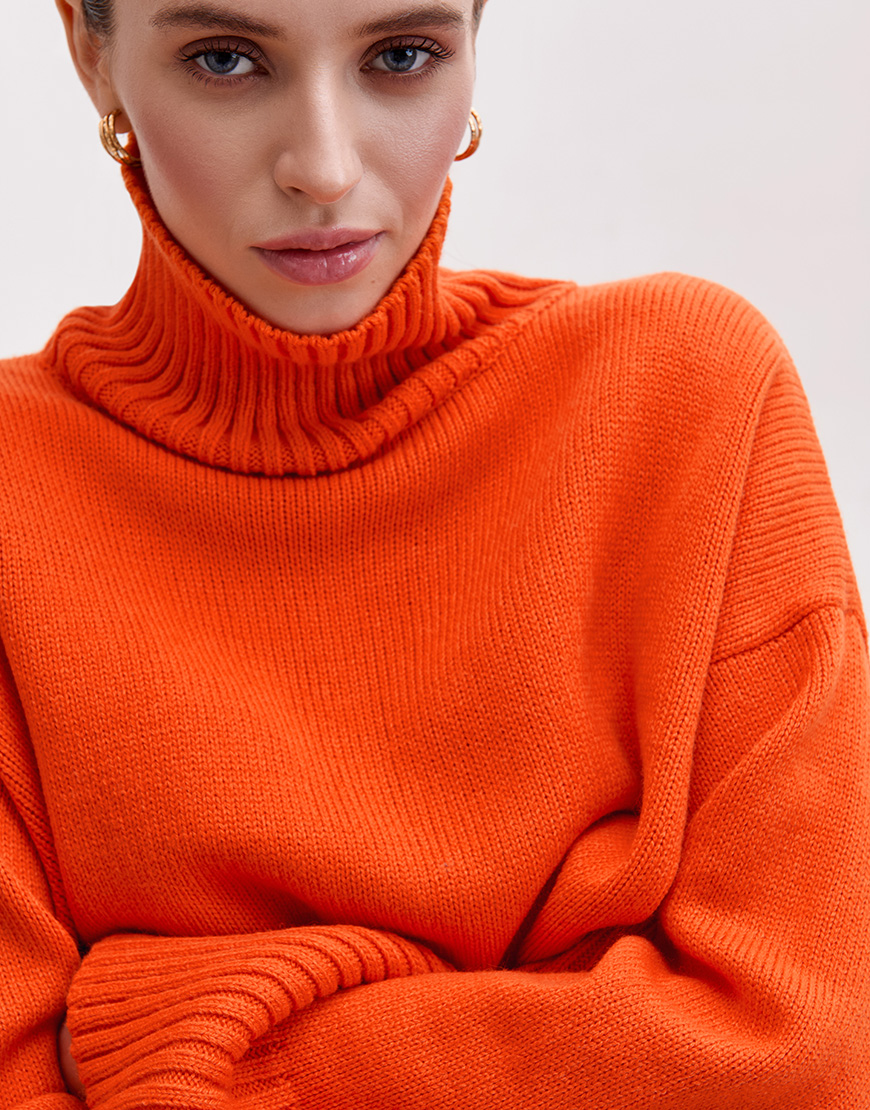 Светр об'ємний оверсайз FRBC_FBmer_orange, фото 1 Светр об'ємний оверсайз FRBC_FBmer_orange, фото 1 - в интернет магазине KAPSULA