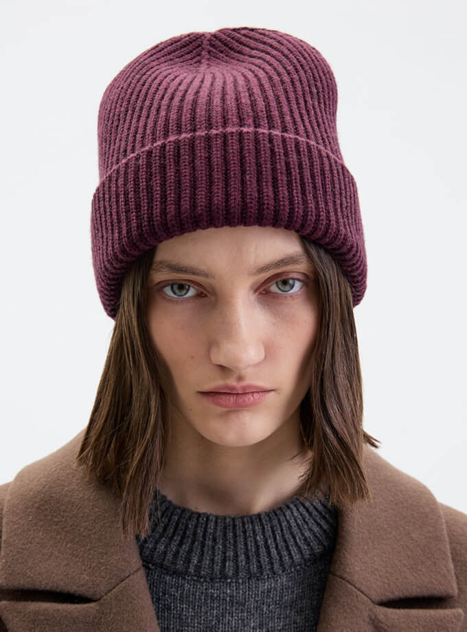 Шапка Plum Beanie IAM_PLM/BN/HT, фото 1 - в интернет магазине KAPSULA