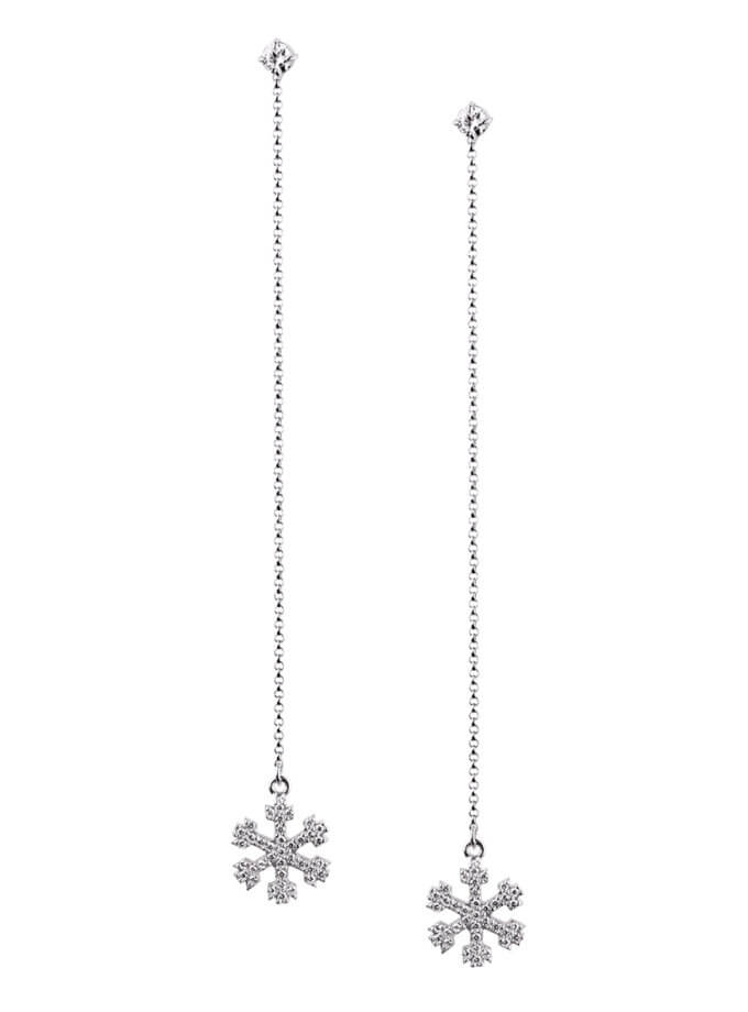 Сережки Chain Snowflakes FRDN_FR_C31/620, фото 1 - в интернет магазине KAPSULA