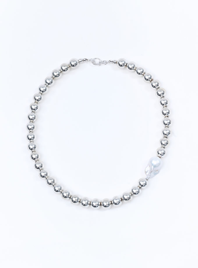 Кольє Statement Hematite  Pearl RTRSND_SHP0007, фото 1 - в интернет магазине KAPSULA