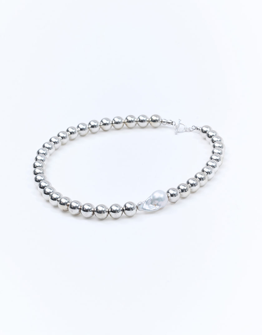 Кольє Statement Hematite  Pearl RTRSND_SHP0007, фото 1 - в интернет магазине KAPSULA