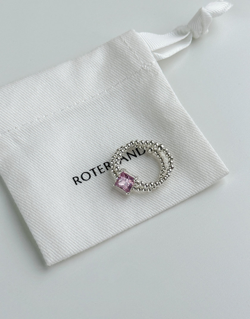Каблучка Double Zircon  Rose RTRSND_DZ0004R, фото 1 - в интернет магазине KAPSULA