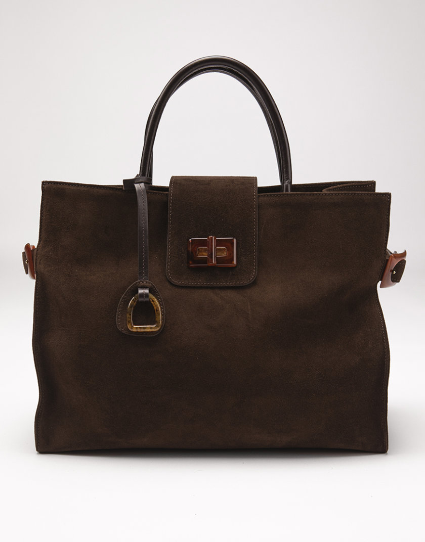 Сумка Etape ss24 Milano Grande Chocolate Suede ETP_ss24_Milano_Grande_Chocolate_Suede, фото 1 - в интернет магазине KAPSULA