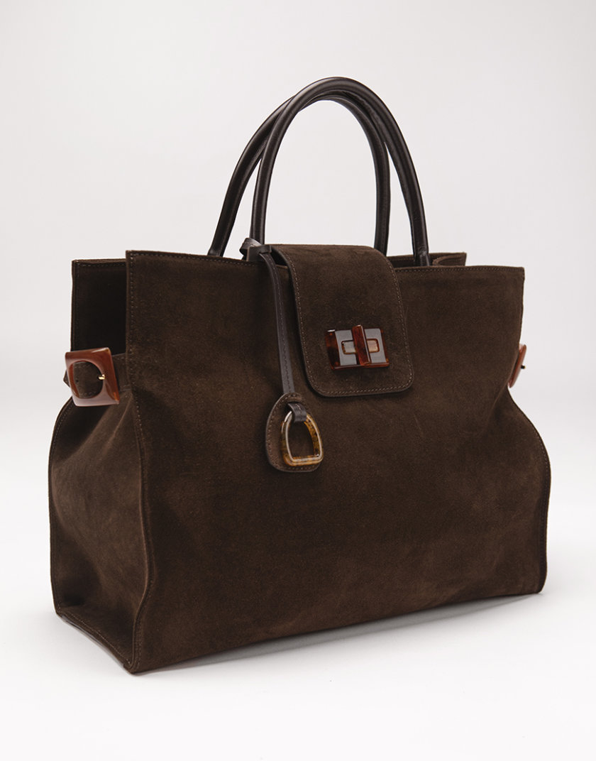 Сумка Etape ss24 Milano Grande Chocolate Suede ETP_ss24_Milano_Grande_Chocolate_Suede, фото 1 - в интернет магазине KAPSULA