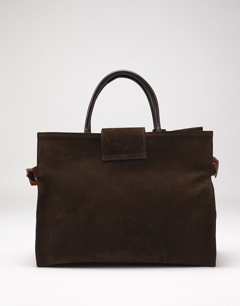 Сумка Etape ss24 Milano Grande Chocolate Suede ETP_ss24_Milano_Grande_Chocolate_Suede, фото 1 - в интернет магазине KAPSULA
