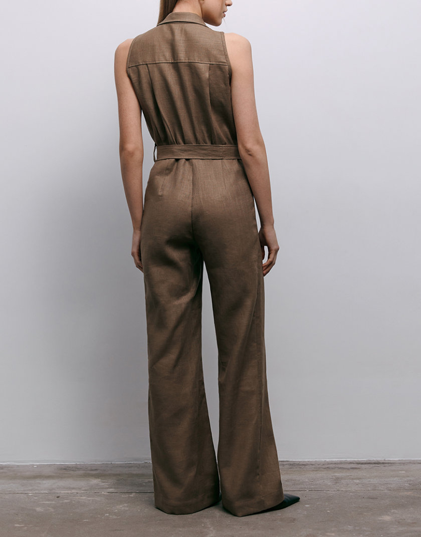 Комбінезон з брюками з кропіви CHLT_ Rome_Overalls_ Brown, фото 1 - в интернет магазине KAPSULA