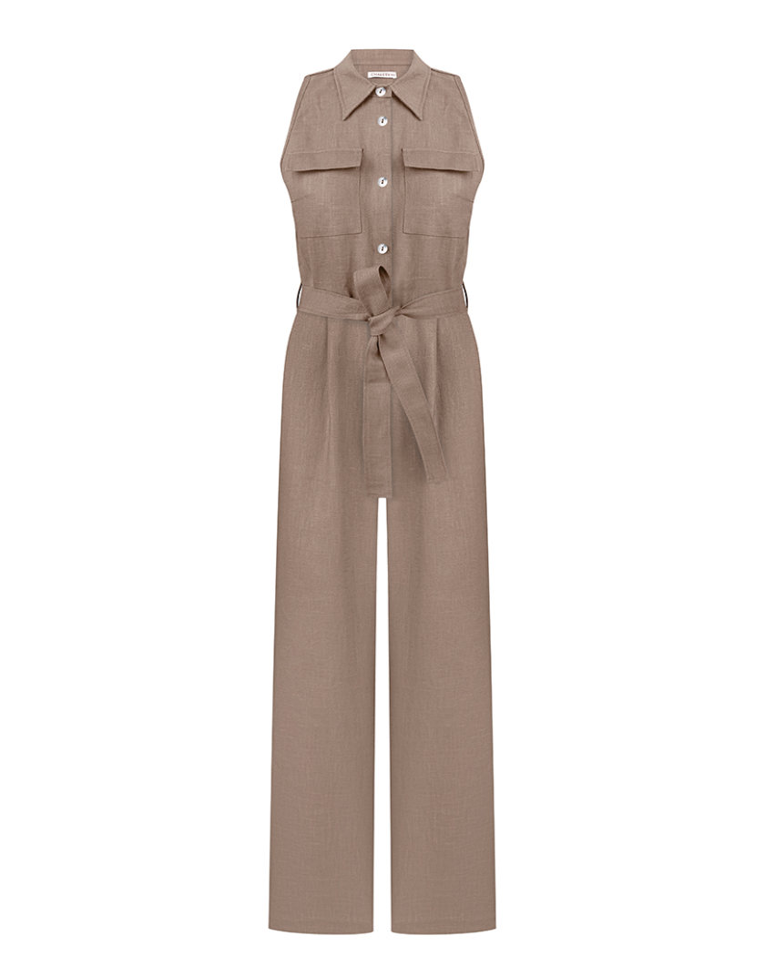 Комбінезон з брюками з кропіви CHLT_ Rome_Overalls_ Brown, фото 1 - в интернет магазине KAPSULA