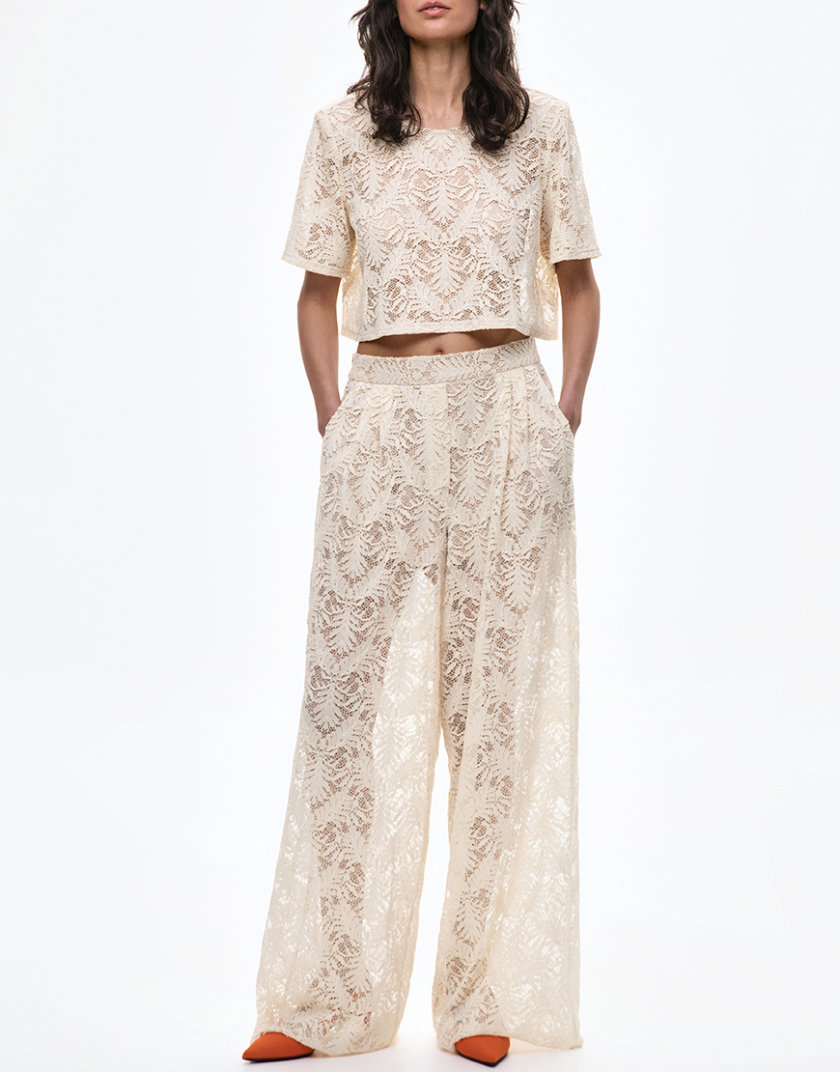 Штани Rosalie in Cream IAM_RSL/PNT/CRM, фото 1 - в интернет магазине KAPSULA
