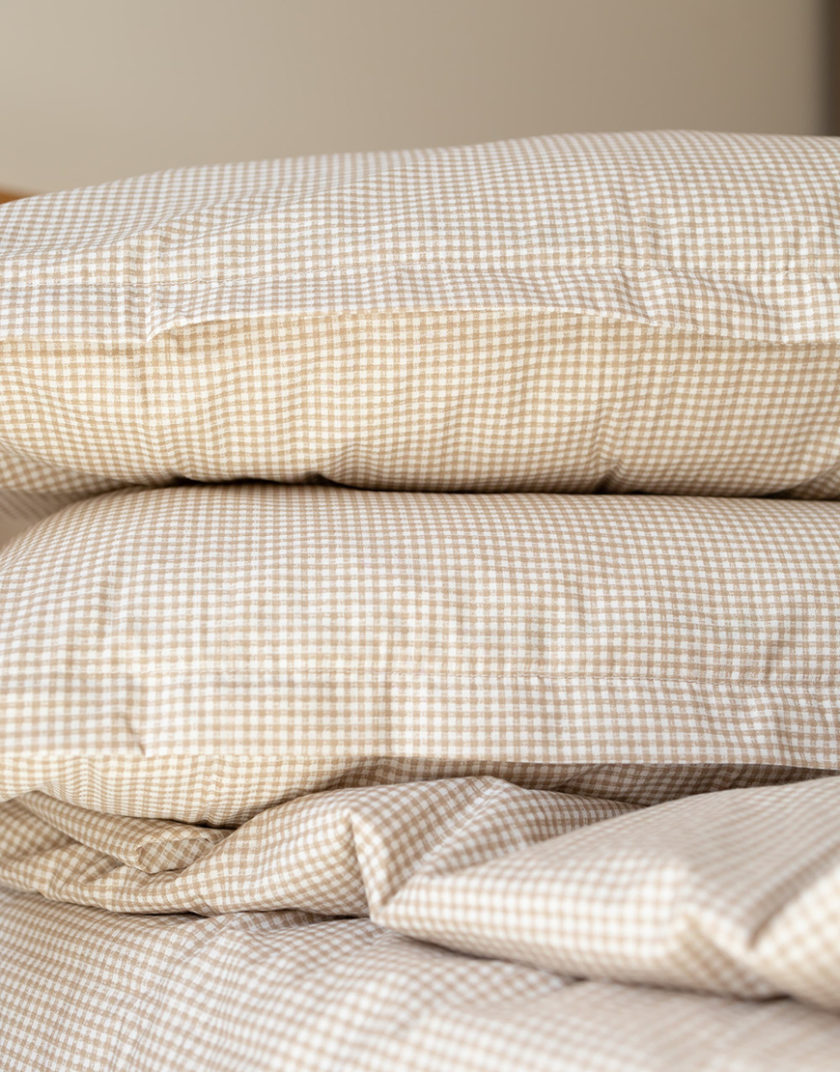 Комплект постільної білизни Ранфорс beige cage №6528 BEDCLZ_12551-1-1-1, фото 1 - в интернет магазине KAPSULA