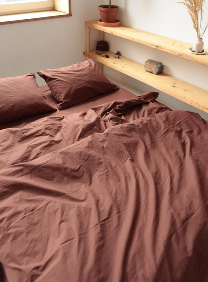Комплект постільної білизни Варена бавовна chocolate №82 BEDCLZ_15876-8, фото 1 - в интернет магазине KAPSULA