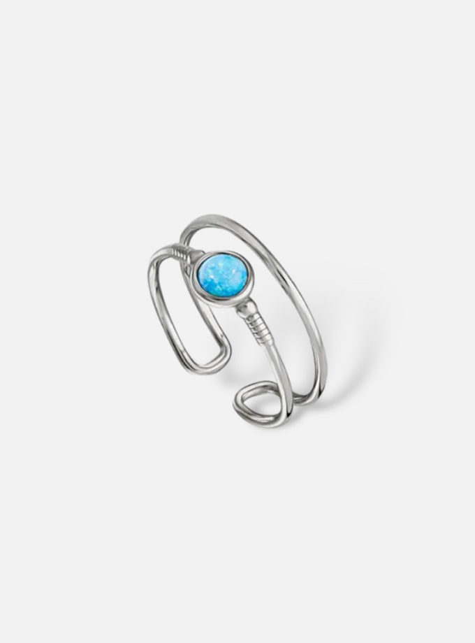 Каблучка Blue Opal SS_SSR023, фото 1 - в интернет магазине KAPSULA