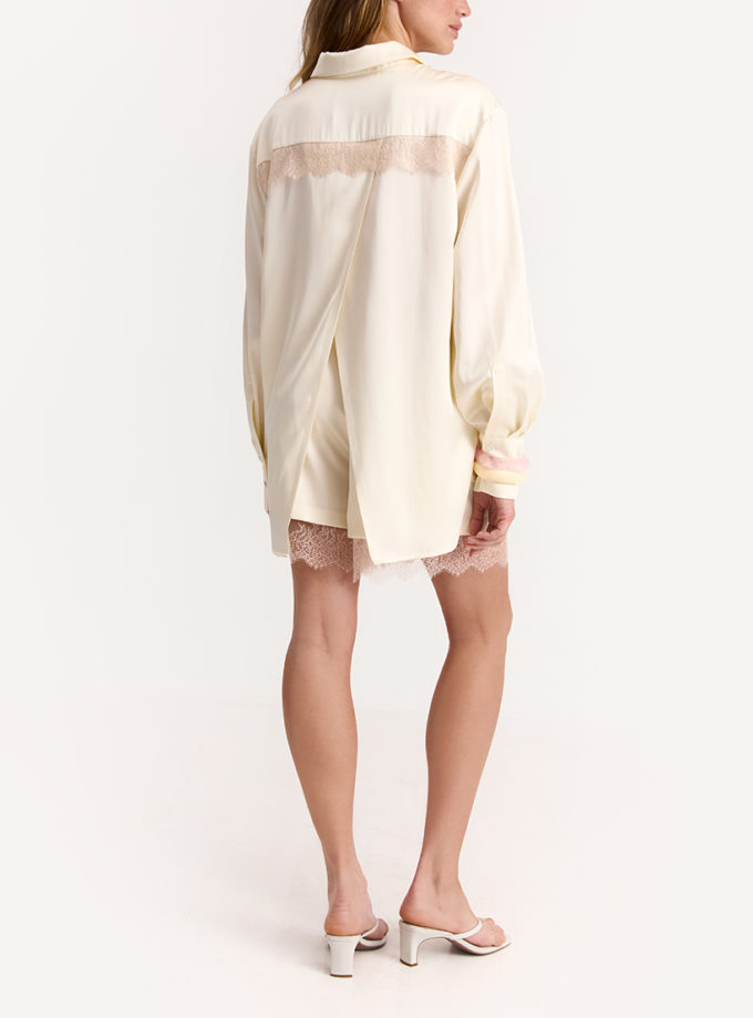 Сорочка Maree in Cream IAM_MR/SHRT/CRM, фото 1 - в интернет магазине KAPSULA