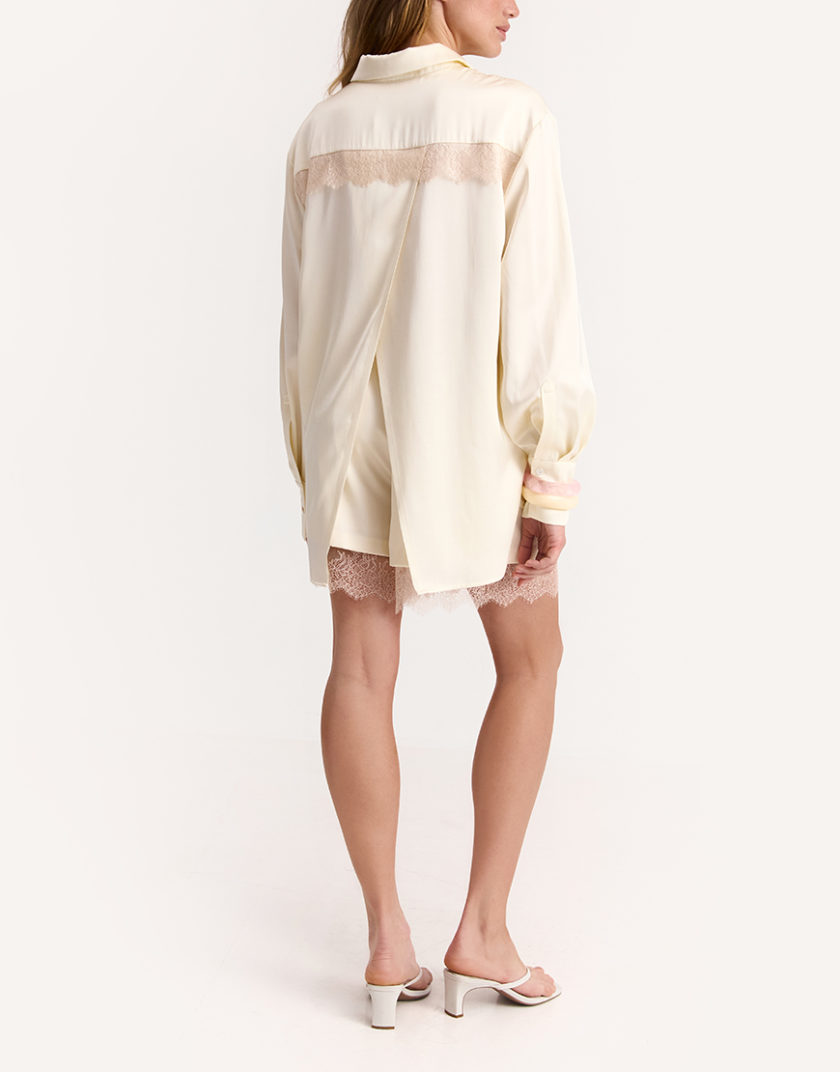 Сорочка Maree in Cream IAM_MR/SHRT/CRM, фото 1 - в интернет магазине KAPSULA