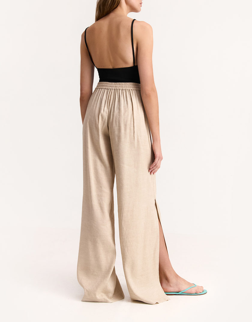 Штани Dune Natural Linen IAM_DN/NTRL/LNN/TRSRS, фото 1 - в интернет магазине KAPSULA