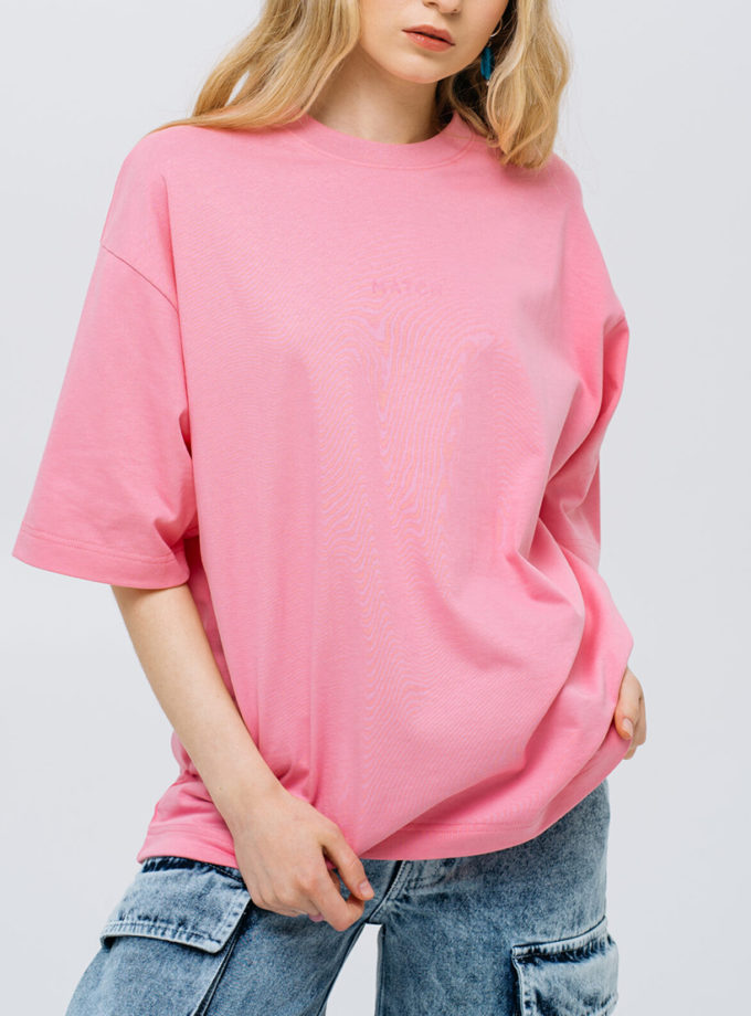 Футболка Pink MTCH_sp25-tshirt-pink, фото 1 - в интернет магазине KAPSULA