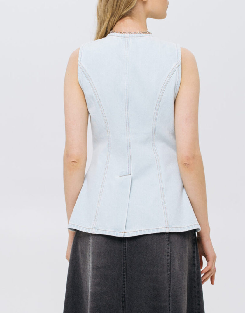 Жилет Light Blue Denim MTCH_sp25-vest-lblue, фото 1 - в интернет магазине KAPSULA
