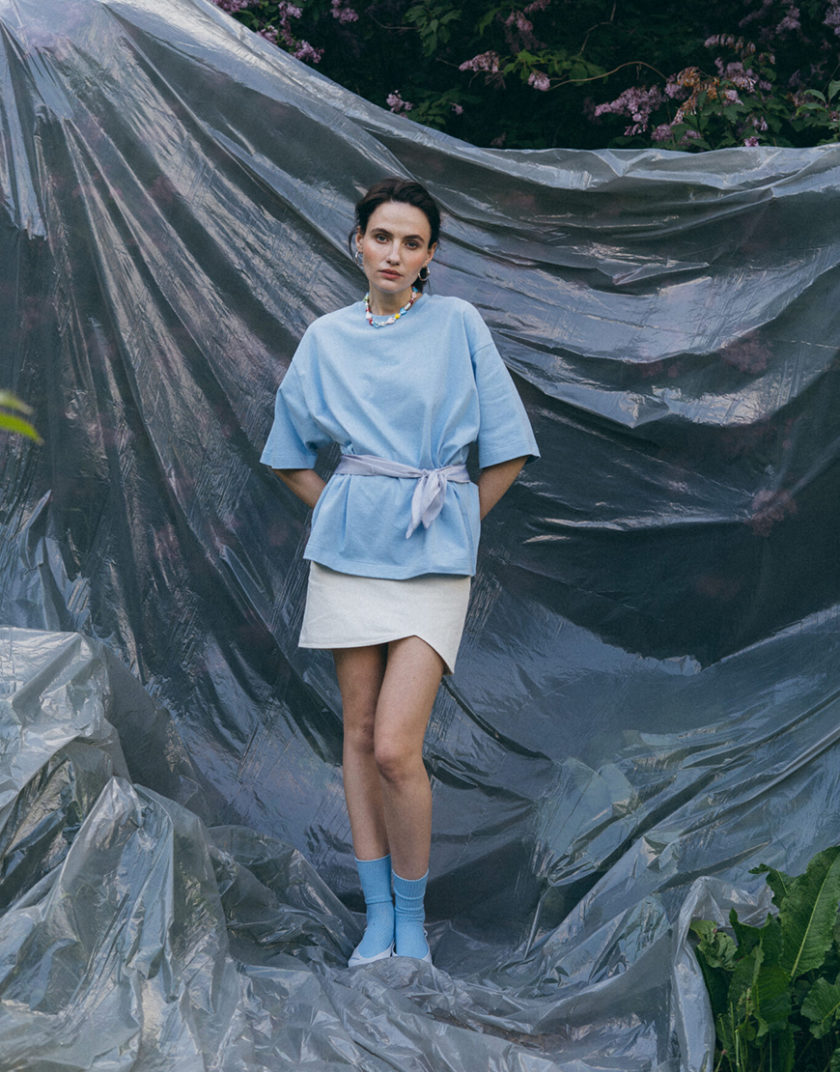 Футболка Blue MTCH_sp25-tshirt-blue, фото 1 - в интернет магазине KAPSULA