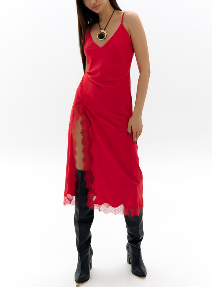 Луіза сукня червона LVL_LU_25_DRESS_RED, фото 1 - в интернет магазине KAPSULA