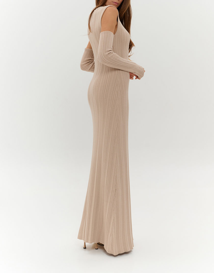 Ан сукня бежева LVL_AN_DRESS_25, фото 1 - в интернет магазине KAPSULA
