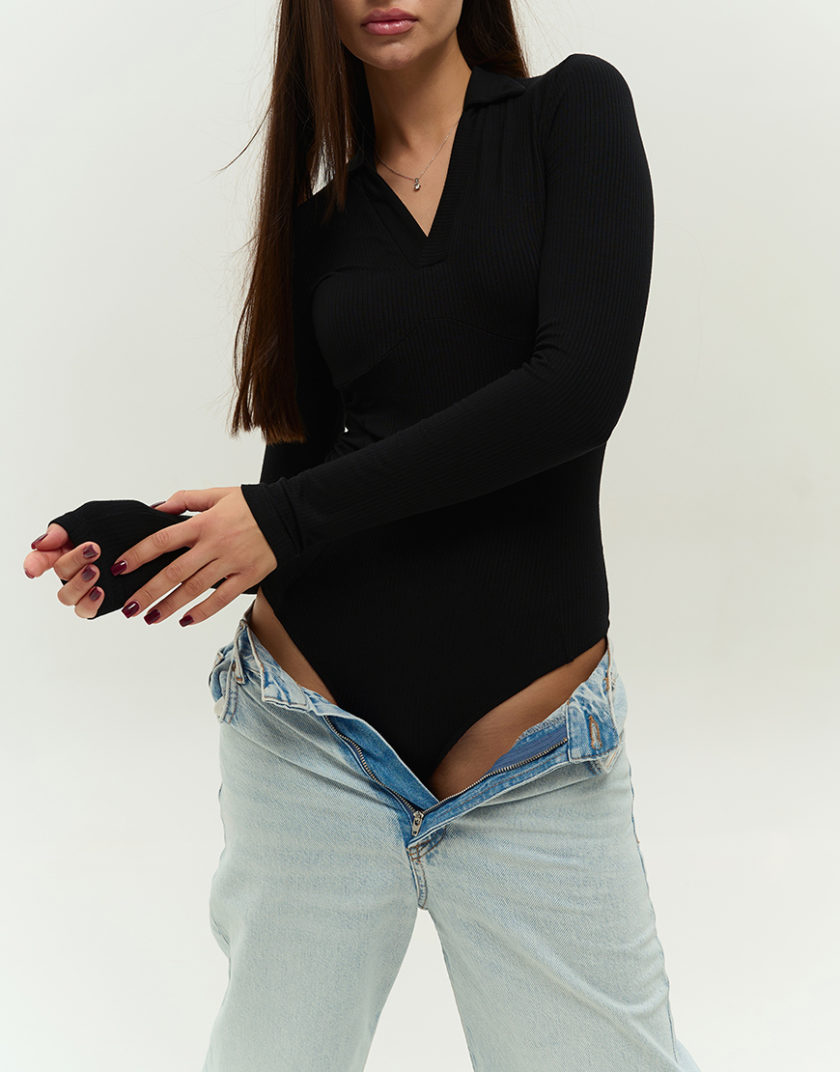 Боді LVL_BO_25_BLACK, фото 1 - в интернет магазине KAPSULA