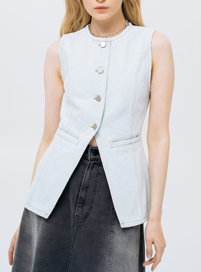 Жилет Light Blue Denim MTCH_sp25-vest-lblue, фото 1 - в интернет магазине KAPSULA