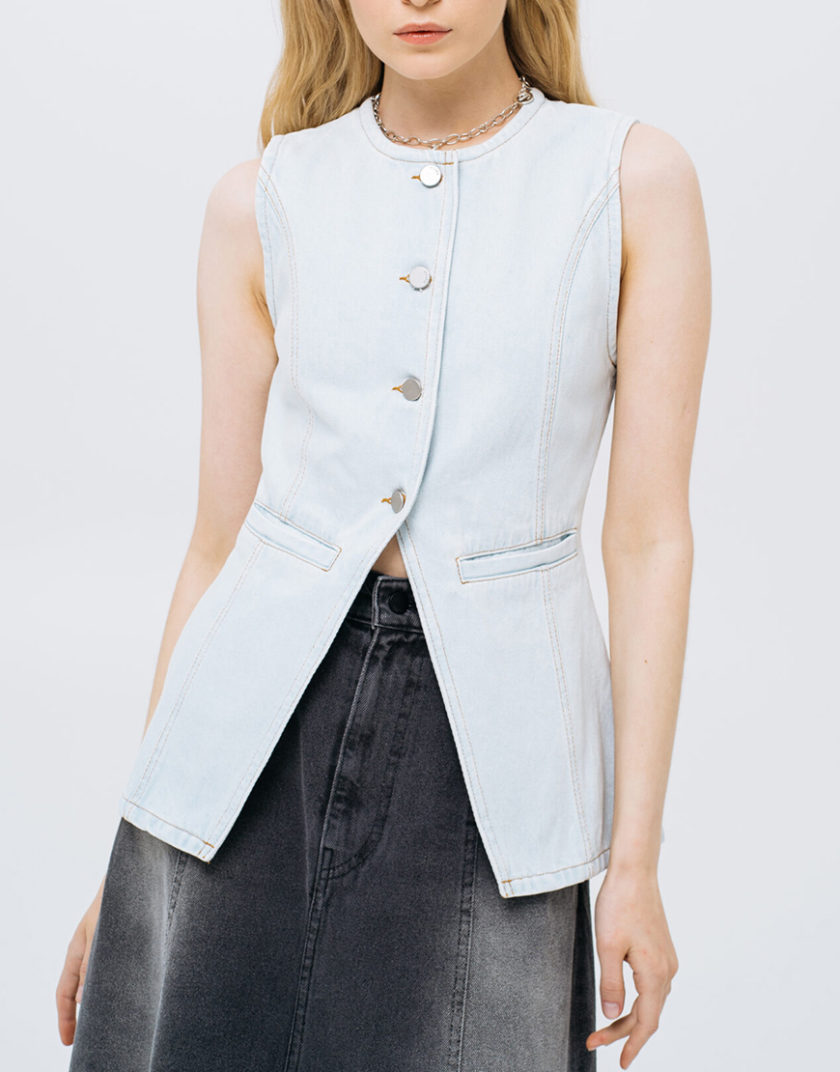 Жилет Light Blue Denim MTCH_sp25-vest-lblue, фото 1 - в интернет магазине KAPSULA