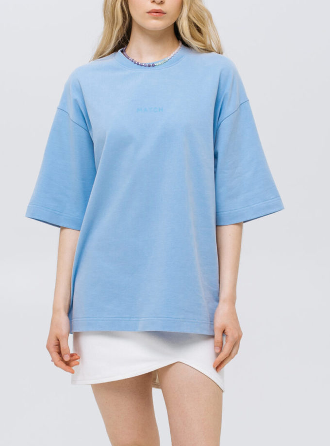 Футболка Blue MTCH_sp25-tshirt-blue, фото 1 - в интернет магазине KAPSULA