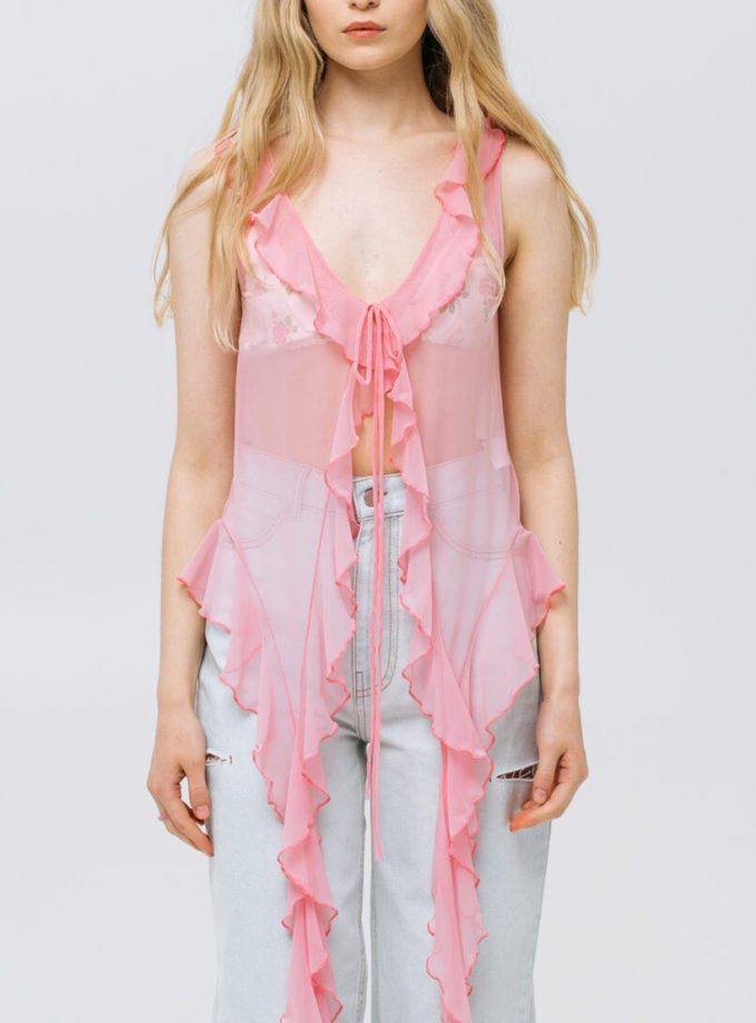Топ Rose Cloud MTCH_sp25-cloud-top-pink, фото 1 - в интернет магазине KAPSULA