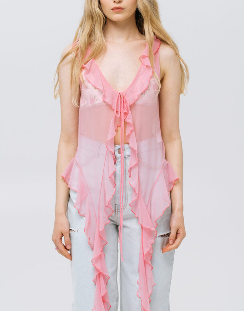 Топ Rose Cloud MTCH_sp25-cloud-top-pink, фото 1 - в интернет магазине KAPSULA