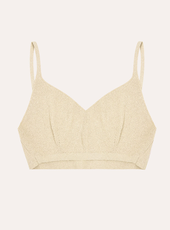 Топ Gigi Boucle Top in Cream IAM_GG/BCL/TP/CRM, фото 1 - в интернет магазине KAPSULA