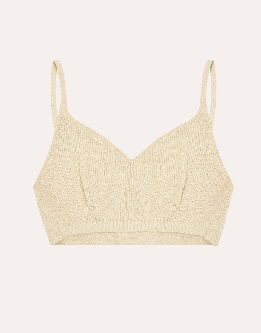 Топ Gigi Boucle Top in Cream IAM_GG/BCL/TP/CRM, фото 1 - в интернет магазине KAPSULA