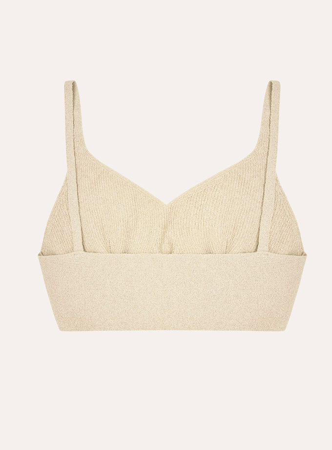 Топ Gigi Boucle Top in Cream IAM_GG/BCL/TP/CRM, фото 1 - в интернет магазине KAPSULA