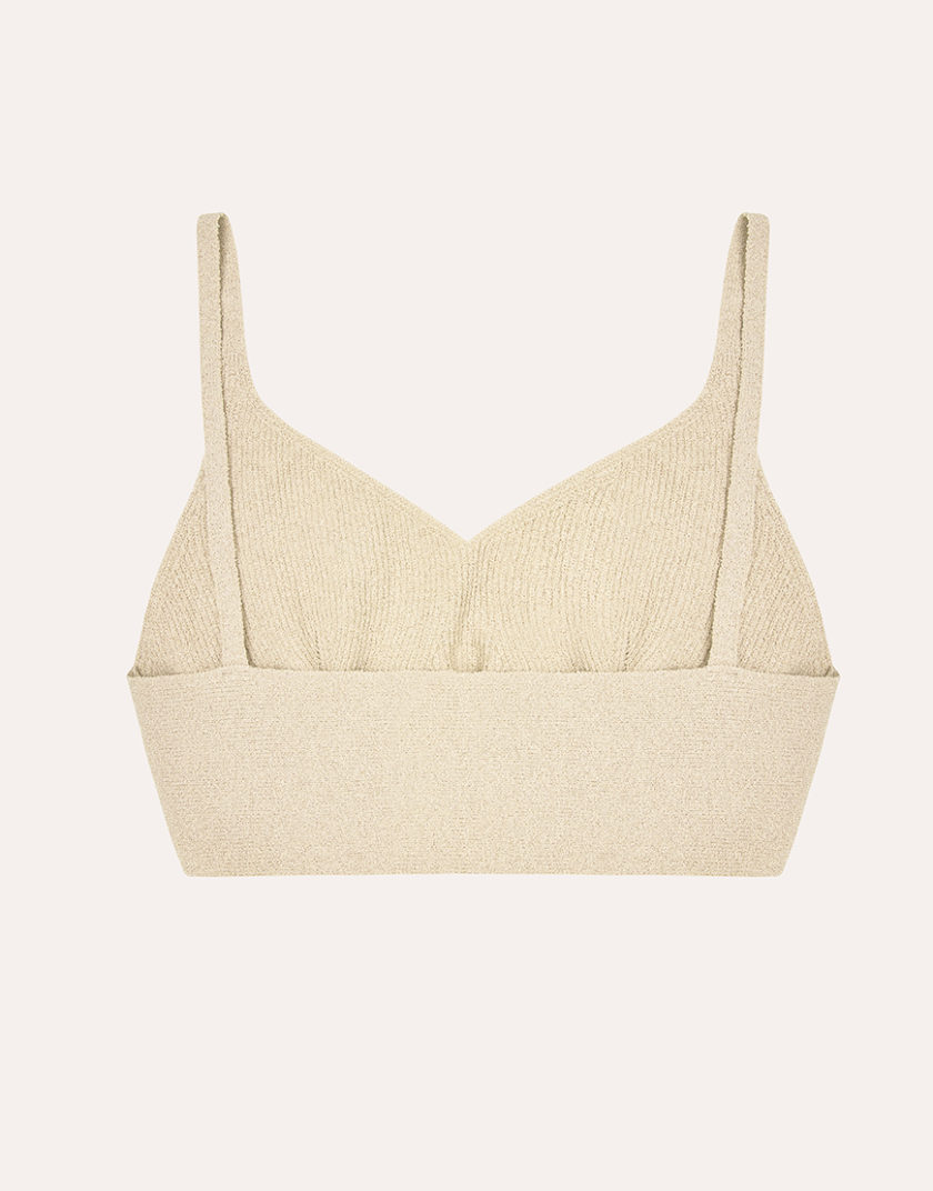 Топ Gigi Boucle Top in Cream IAM_GG/BCL/TP/CRM, фото 1 - в интернет магазине KAPSULA